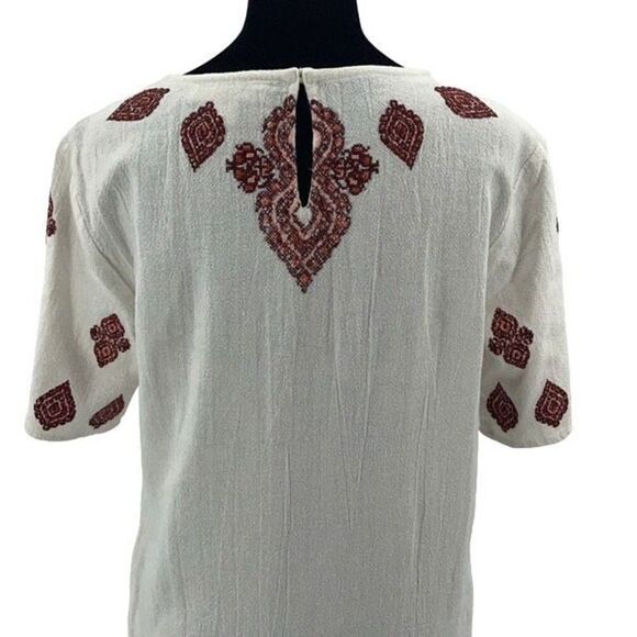 Michael Michael Kors Womens Embroidered Aztec Bohemian Shift Mini Dress Size 6 - Picture 7 of 11